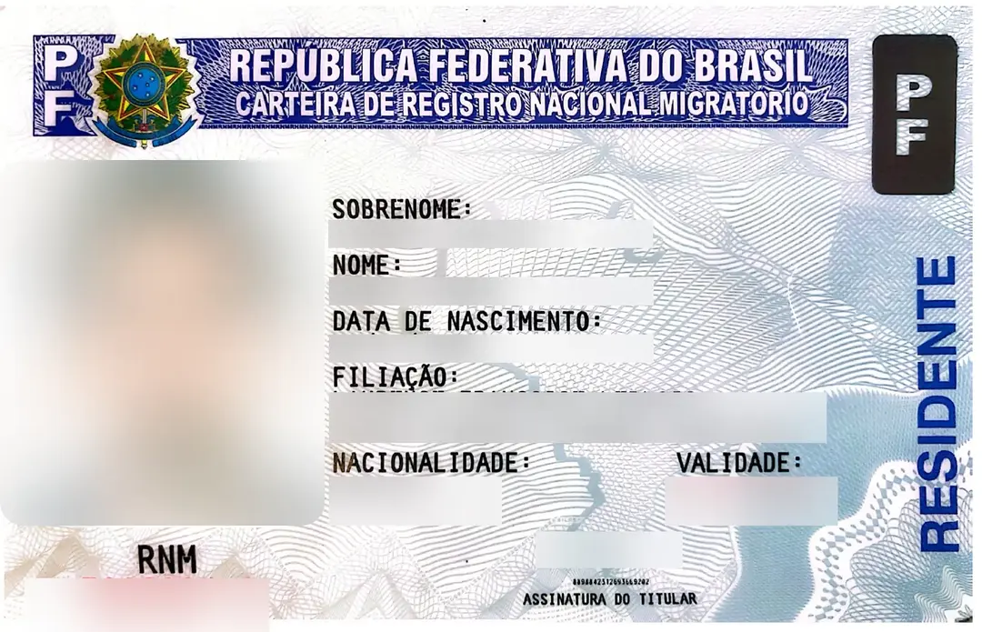 Tarjeta de residente brasileña